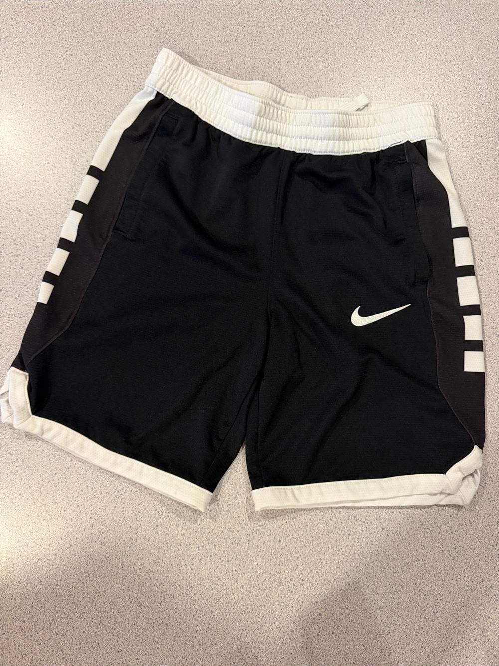 Nike Kids Black and White Performance Shorts